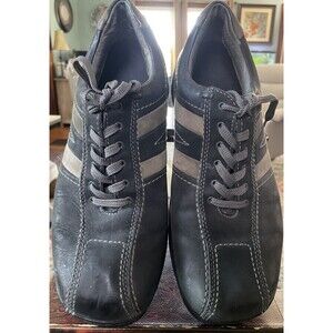 GBX Mens Casual Raider Oxford Sneaker Shoes Size 11 M Black Lace Up Leather
